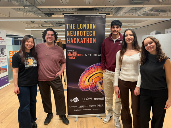 Picture of students at hackathon