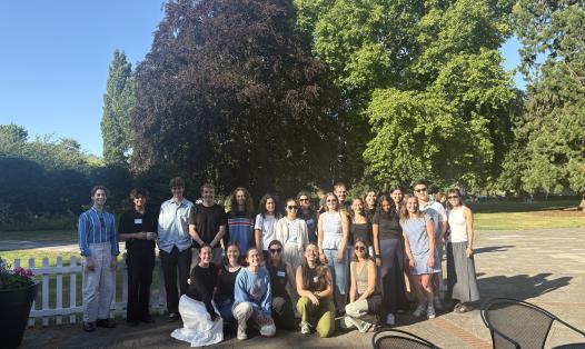 Group of students sunny day